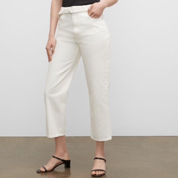 Club Mónaco The Easy Crop Beige  Jeans Size 28 - Picture 1 of 15